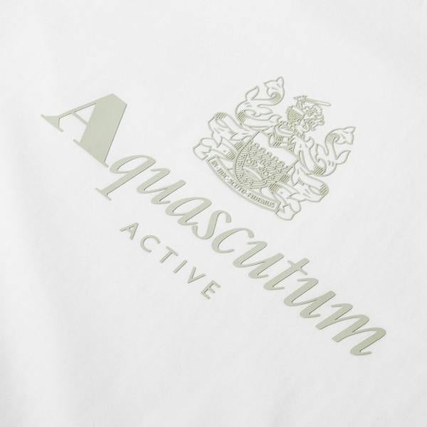 Aquascutum Mens Logo T-Shirt - White - 