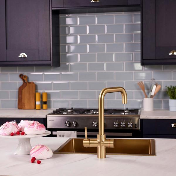 Impromta 4 in 1 Biometric Boiling Water Tap | Brushed Brass Finish