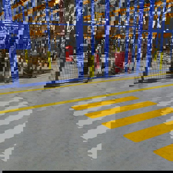 Durable Pedestrian Walkway Replacement | Self-Adhesive Safety Floor Marking