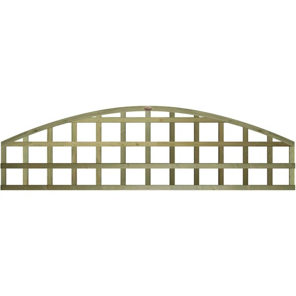 Premier Garden Supplies Standard Arch Top Fence Panel Topper 6ft x 1-5ft Garden Trellis Arched Privacy Lattice Panels for Fencing, Pergola & Patio - Wood - 3, 4 or 5 - 4 Pack Height: 1ft x Width: 6ft (182.8cm) x 4 Pack