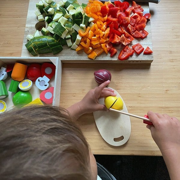 Bigjigs Toys Cutting Fruit Crate