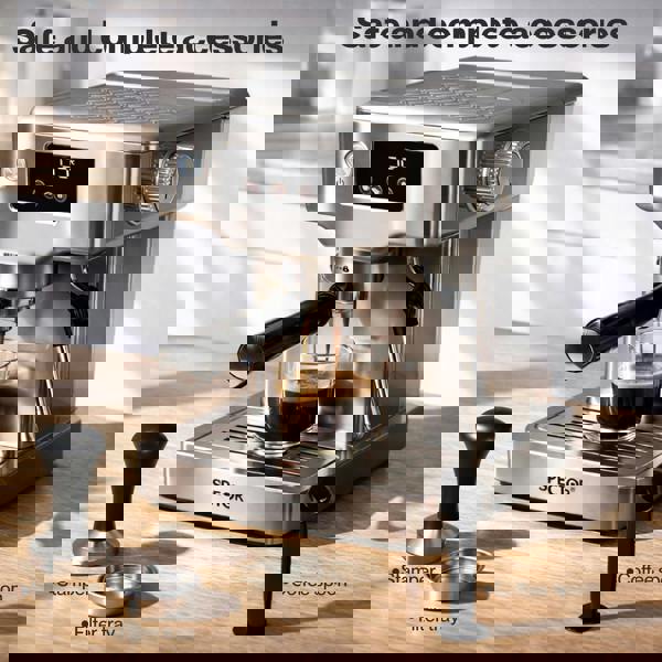 Spector 20 Bar Espresso Coffee Machine Maker Milk Frother Cappuccino Latte Cafe