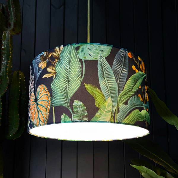 Love Frankie velvet lampshade rainforest