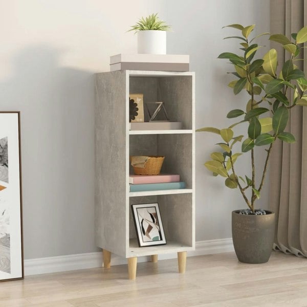 Berkfield Sideboard Concrete Grey 34.5x32.5x90 cm Engineered Wood