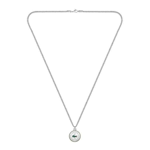 Lacoste Mens Vigor Stainless Steel Necklace & Pendant - Silver - 