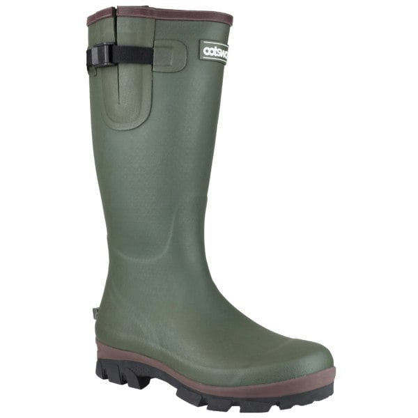 Cotswold Grange Neoprene Mens Rubber Wellington Boots - Green