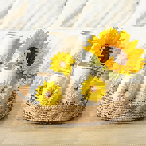 Serano Hello Sunshine Rounded Mug with 3D Sunflower