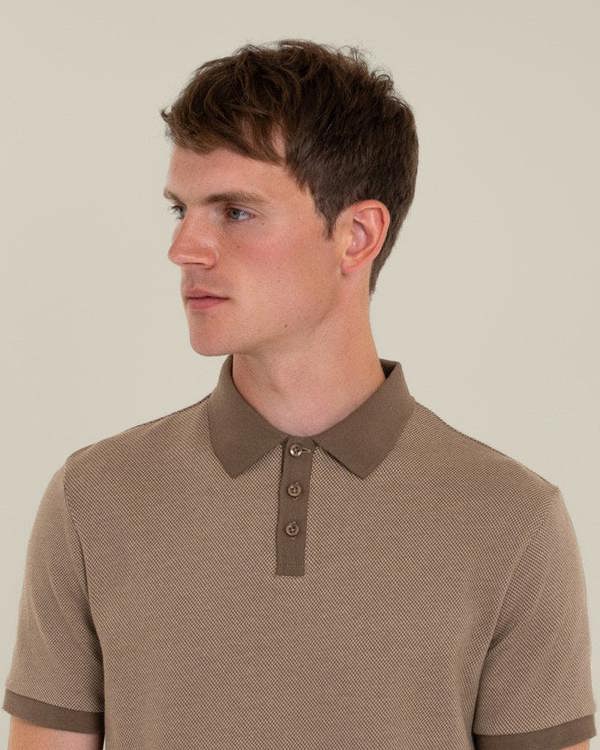 Larsson & Co Jarell - Two Tone Jacquard Polo Shirt
