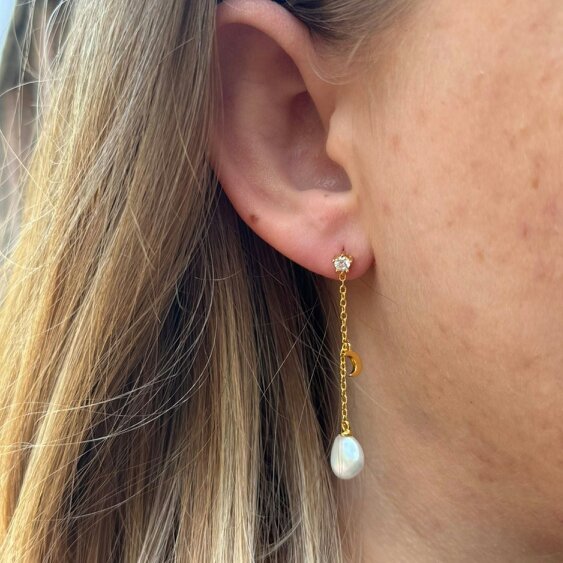 Reeves & Reeves Pearl Celeste Drop Earrings