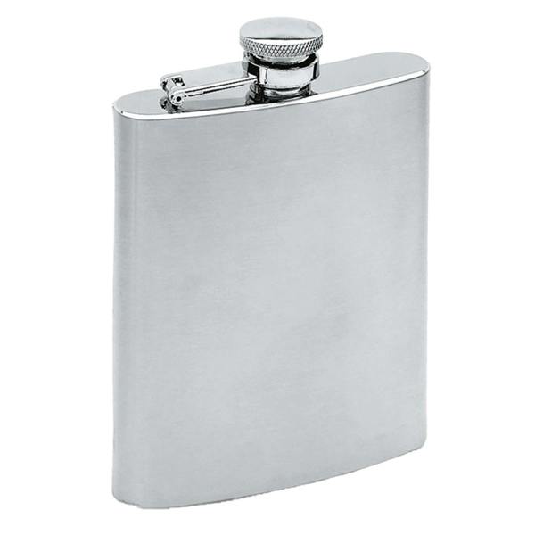MidOcean Slimmy Flask 200ml Hip Flask - Matt Silver - 