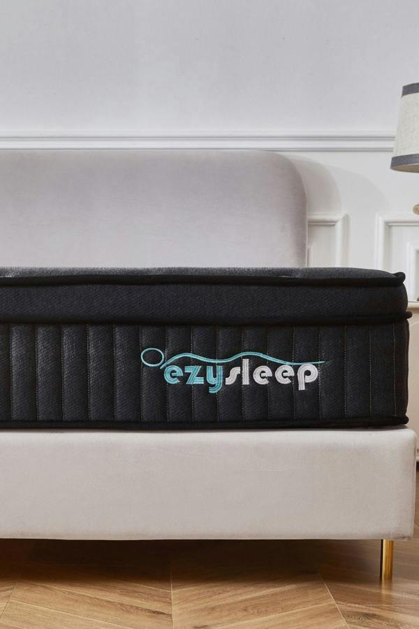 Ezysleep 24cm Onyx Spring Foam Hybrid Mattress - 5 Year Guarantee
