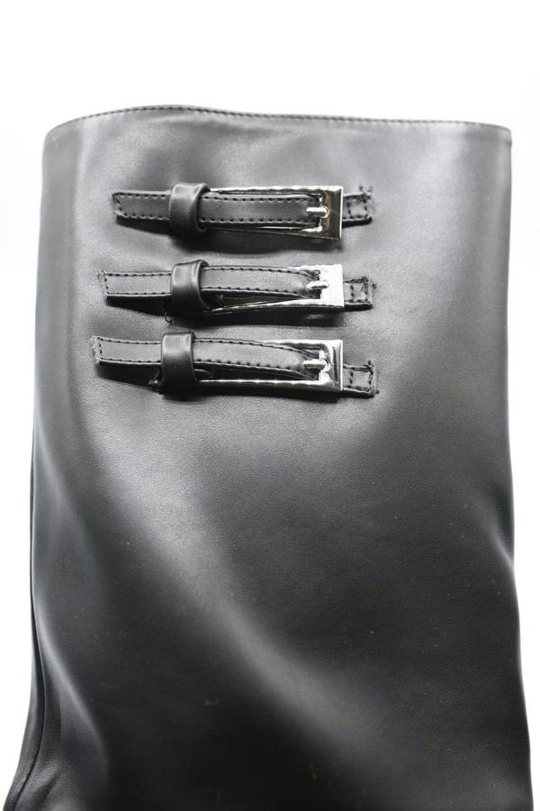 Taylah Pointed Toe Fold-over Knee High Boots - Black