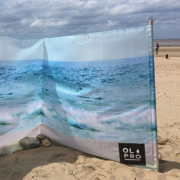 Beach 5 Pole Windbreak (Wooden Poles) OLPRO