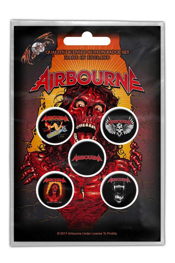 Iron Maiden Albums Book of Souls 5 x Pin Button Badge Pack