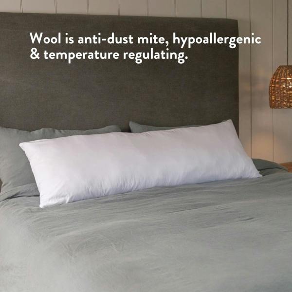 Putnams Wool Body Pillow - Side Sleep & Pregnancy