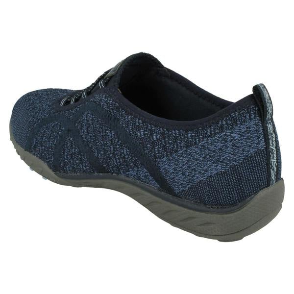 Skechers Ladies Relaxed Fit From Skechers Wide Fitting Trainers Fortuneknit 23028