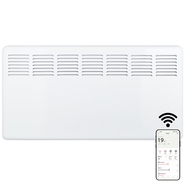 MYLEK Panel Heater 2KW Eco Smart WiFi App Radiator Electric Low Energy with Timer and Thermostat