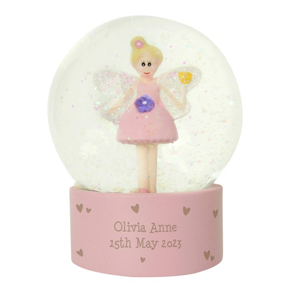 Personalised Memento Company Fairy Glitter Snow Globe