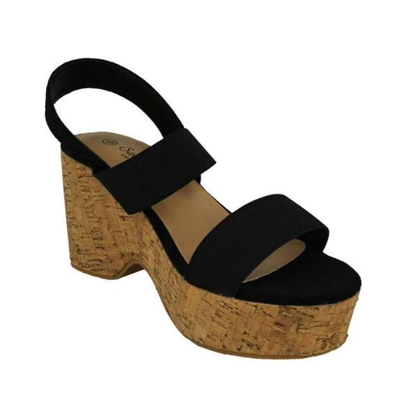 Savannah Ladies Savannah Platform Wedge Sandals F2298