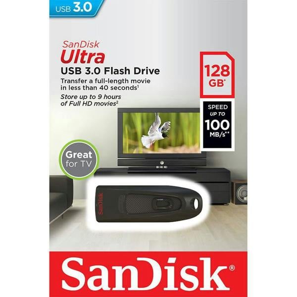 SanDisk Ultra USB 3 Flash Drive 128GB