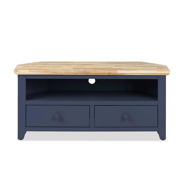 Statement Furniture Florence Wooden Corner TV Unit With 2 Drawers and Shelf