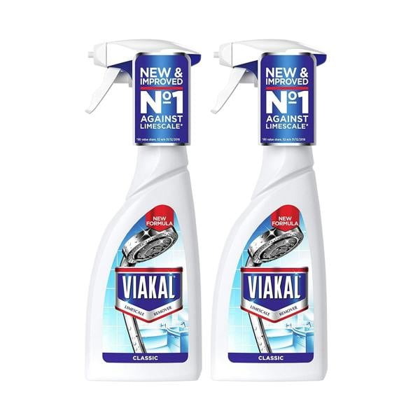 Viakal 750ml Classic Bathroom Limescale Remover Spray x2