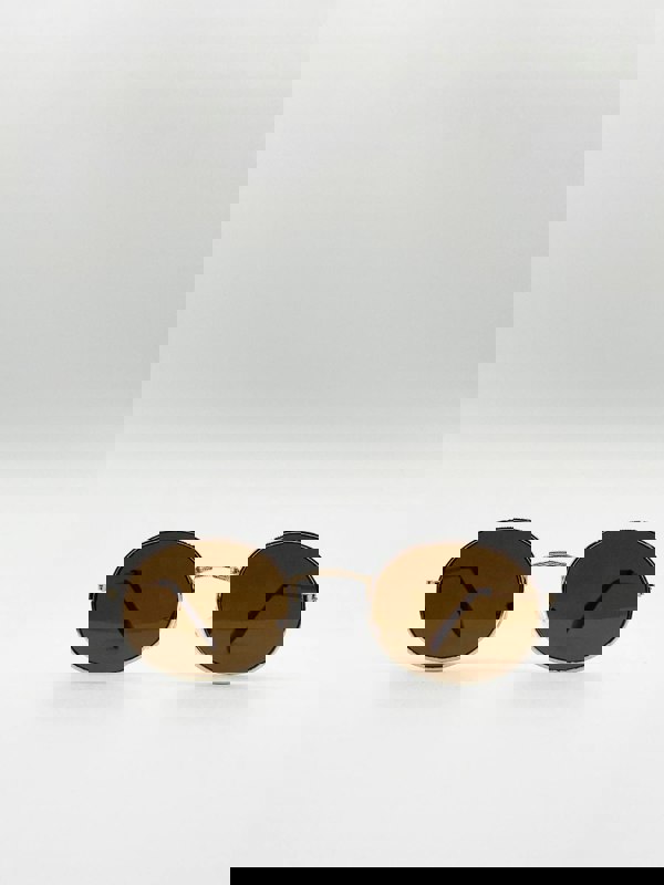 SVNX Round Metal Frame Sunglasses