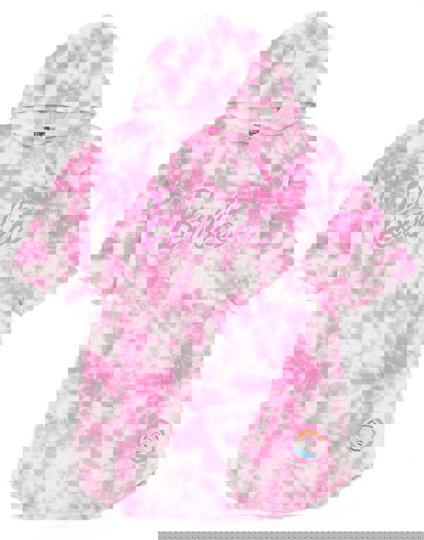 Barbie Girls Pink Tie Dye Poncho Towel