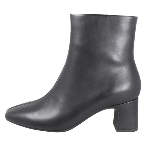Clarks Ladies Clarks Square Toe Block Heeled Ankle Boots Fernie Zip