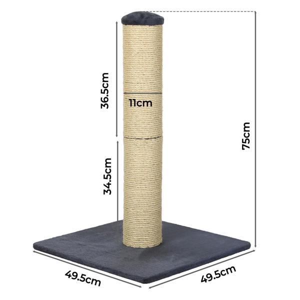 Skylos Tall Cat Scratching Post Natural Sisal Pole Hevay Duty Base Scratcher Toy