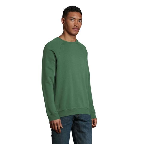 SOLS Unisex Adult Space Organic Raglan Sweatshirt - Bottle Green