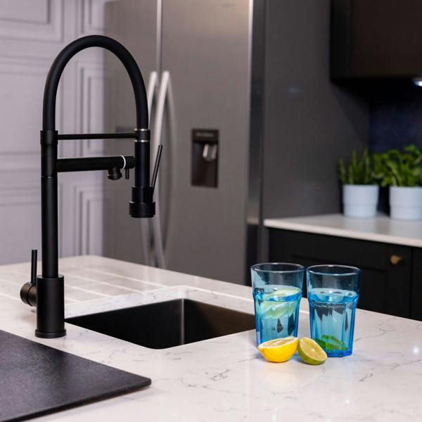 Flode Mång Multi Use Kitchen Mixer Tap | Matt Black