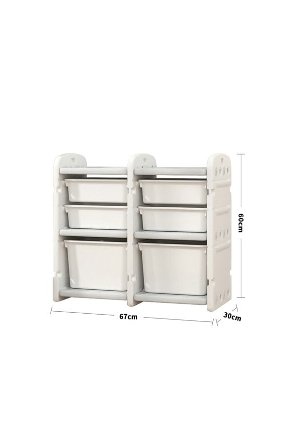 Living and Home Kids Storage Cabinet for Toys Clothes Books, Plastic Organizer