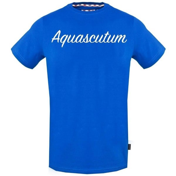 Aquascutum Signature Logo T-Shirt - Blue