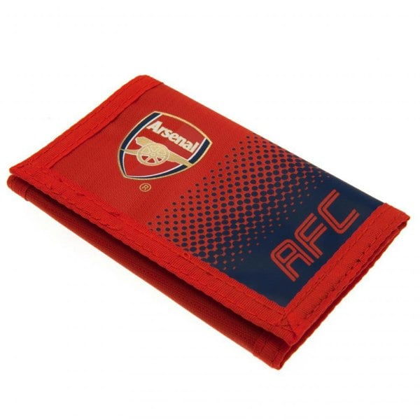 Arsenal FC Touch Fastening Fade Design Nylon Wallet - Red/Navy