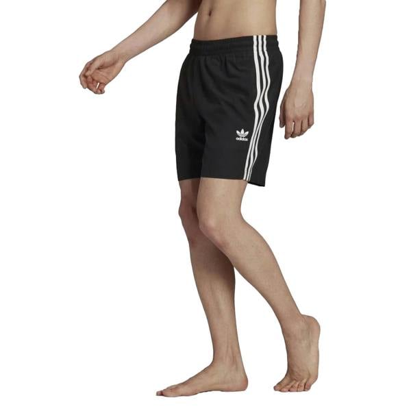 Adidas Mens Originals 3 Stripes Swimming Swim Shorts - Black - 