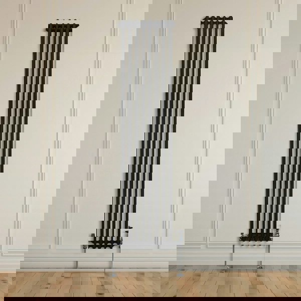 Monstershop Traditional 2 Column Radiator - 1800 x 382mm - Black