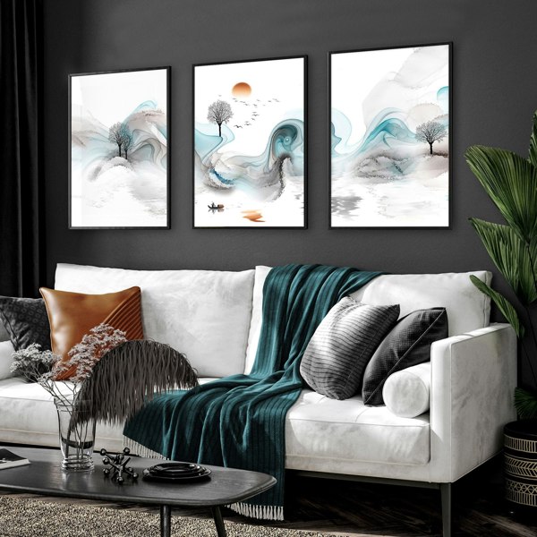 Zen wall art | set of 3 Japanese wall art