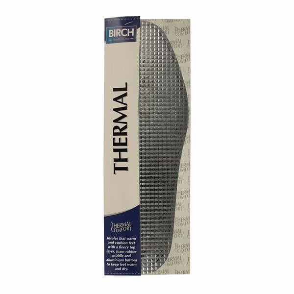 BIRCH Thermal Insoles One Size - Trim to Fit for Cold Weather Boots