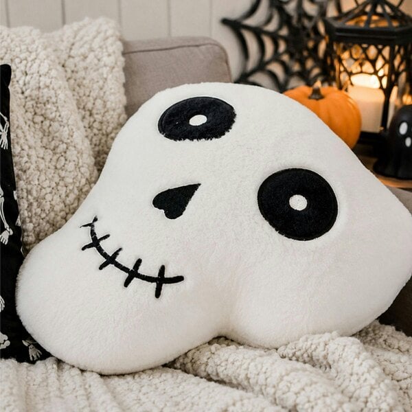 Smart Living Halloween Ghost Fleece Cushions Set of 2 or 4 Spooky Decor