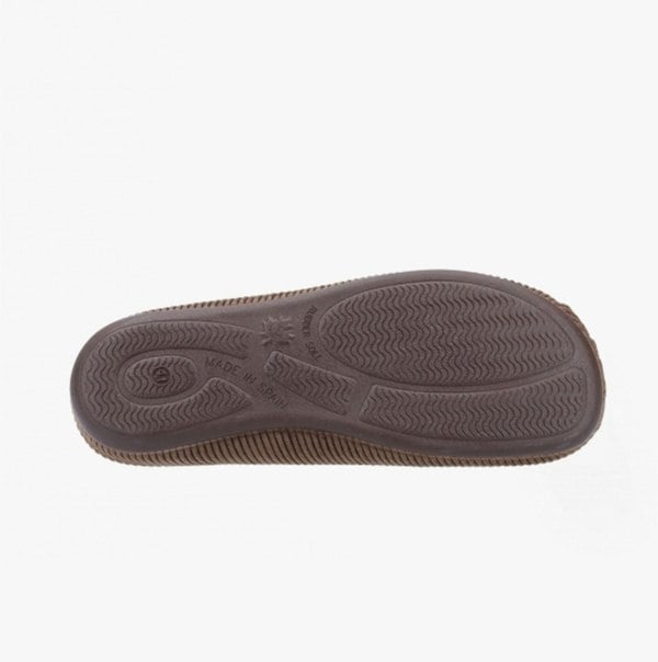 Hush Puppies REID Mens Mule Slippers Chocolate