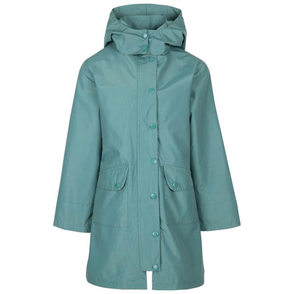 Trespass Girls Drizzling Waterproof Jacket - Spruce Green - 