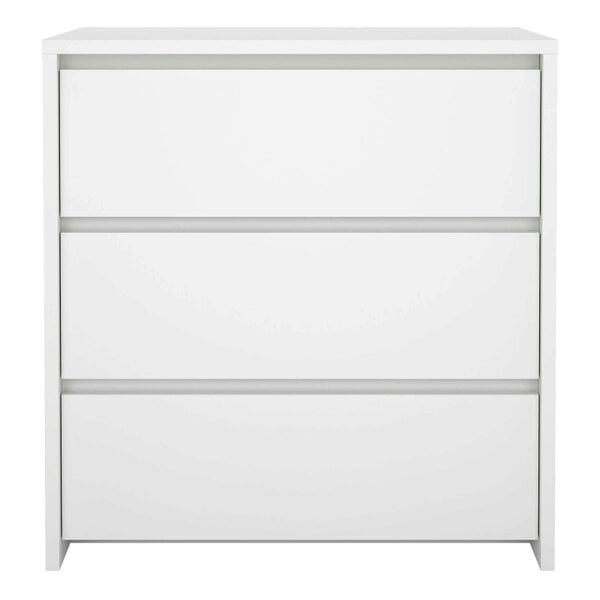 Wyld Haus Salzburg White Wooden Chest 3 Drawers