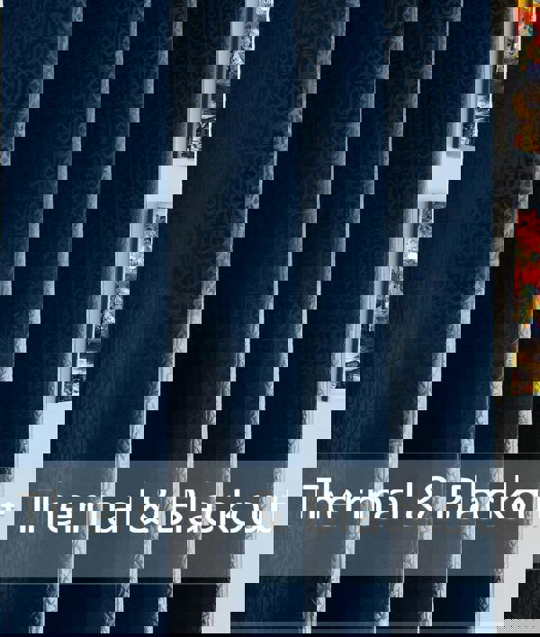 Luxury Living Temple Velvet Ring Top Blackout Curtains