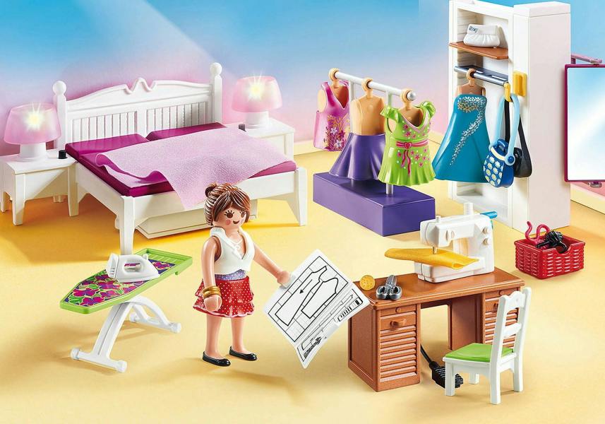 Playmobil Bedroom with Sewing Corner - 70208 Playset