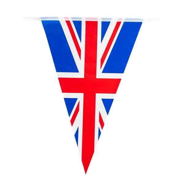 Bristol Novelty PVC Union Jack Bunting - Blue/Red/White - 