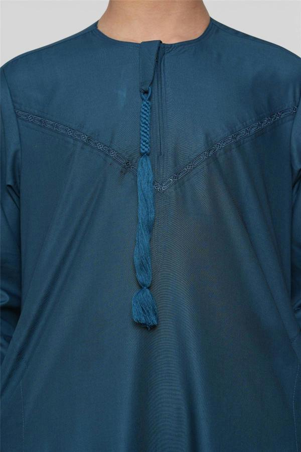 Infinity Leather Kids Boys Ramadan Eid Moroccan Jubba Robe Djellaba Thobe - K-TT008