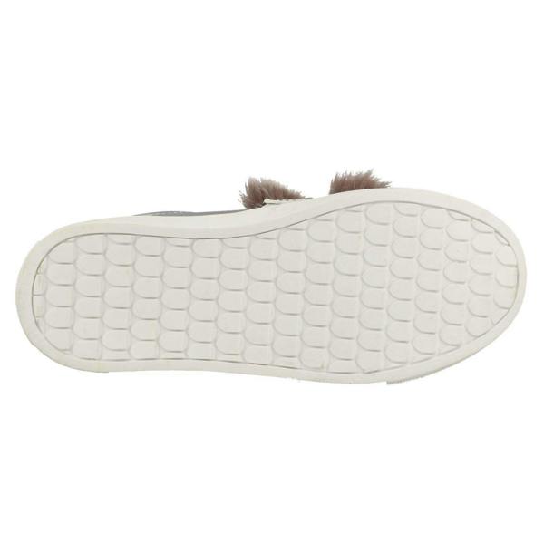 Spot On Girls Spot On Faux Pearl Strap Fur Trim Shoes