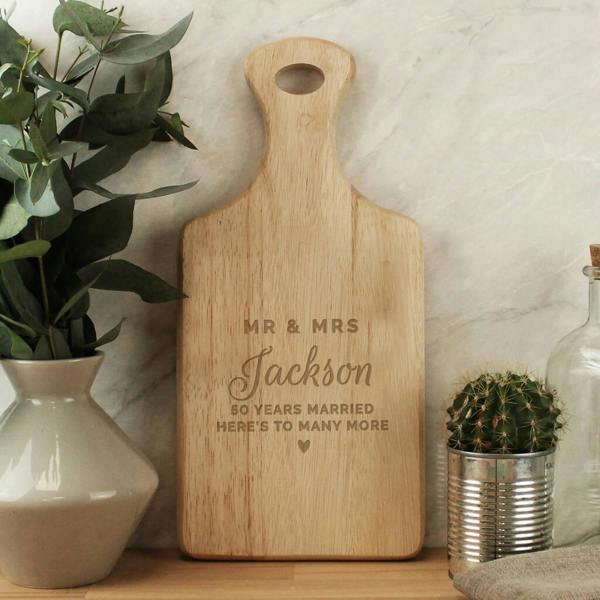 Personalised Wedding Wooden Paddle Board - alternative angle