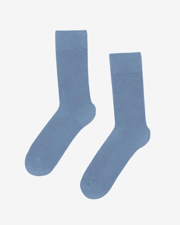 Colorful Standard Mens Classic Organic Socks - Steel Blue | CHO | Designer Mens Socks - Steel Blue - One Size - 5602991017903